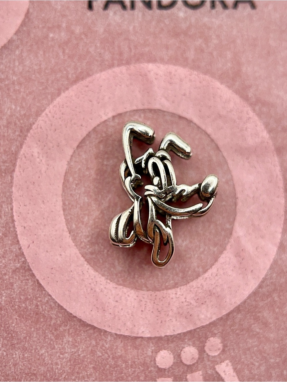 Pandora Disney Pluto Openwork Sterling Silver Charm